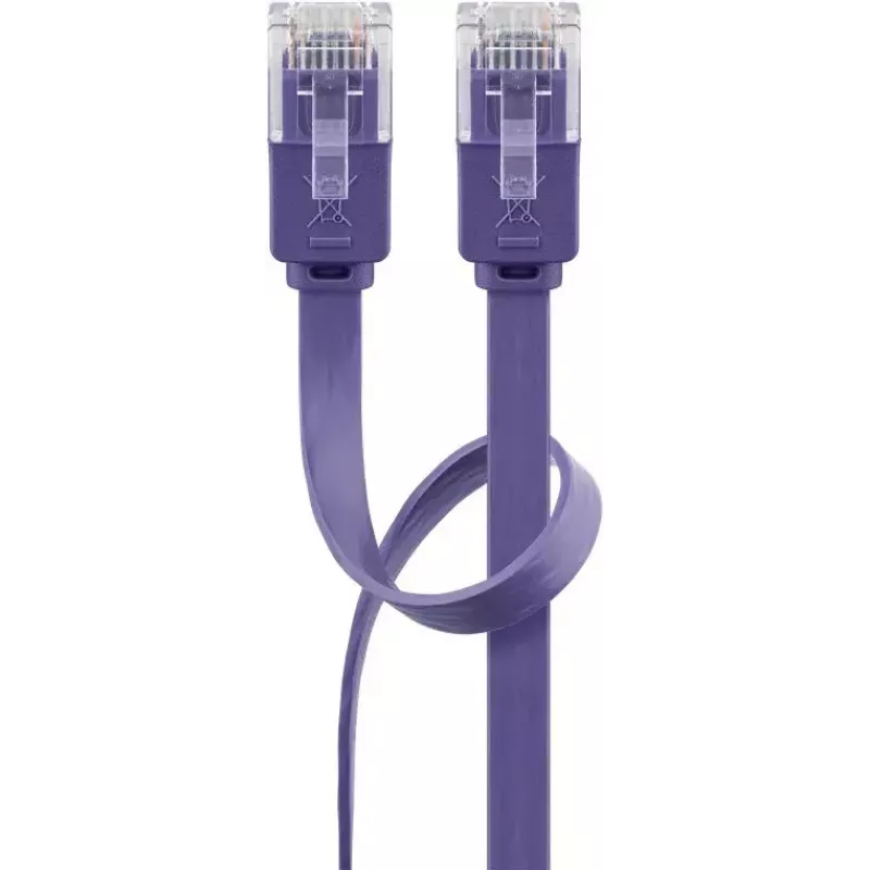 Płaski kabel krosowy Goobay CAT 6 2m U/UTP fioletowy
