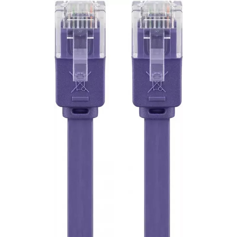 Płaski kabel krosowy Goobay CAT 6 2m U/UTP fioletowy