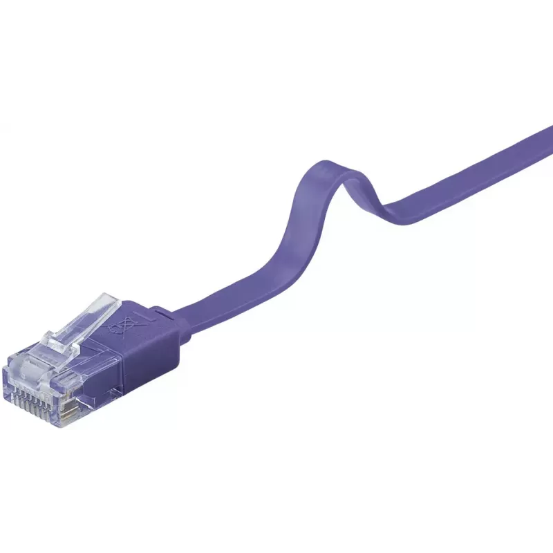 Płaski kabel krosowy Goobay CAT 6 2m U/UTP fioletowy