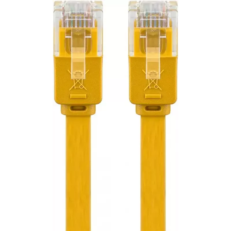 Płaski kabel krosowy Goobay CAT 6 3 m U/UTP żółty
