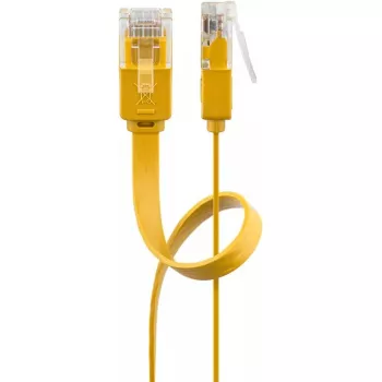 Płaski kabel krosowy Goobay CAT 6 3 m U/UTP żółty