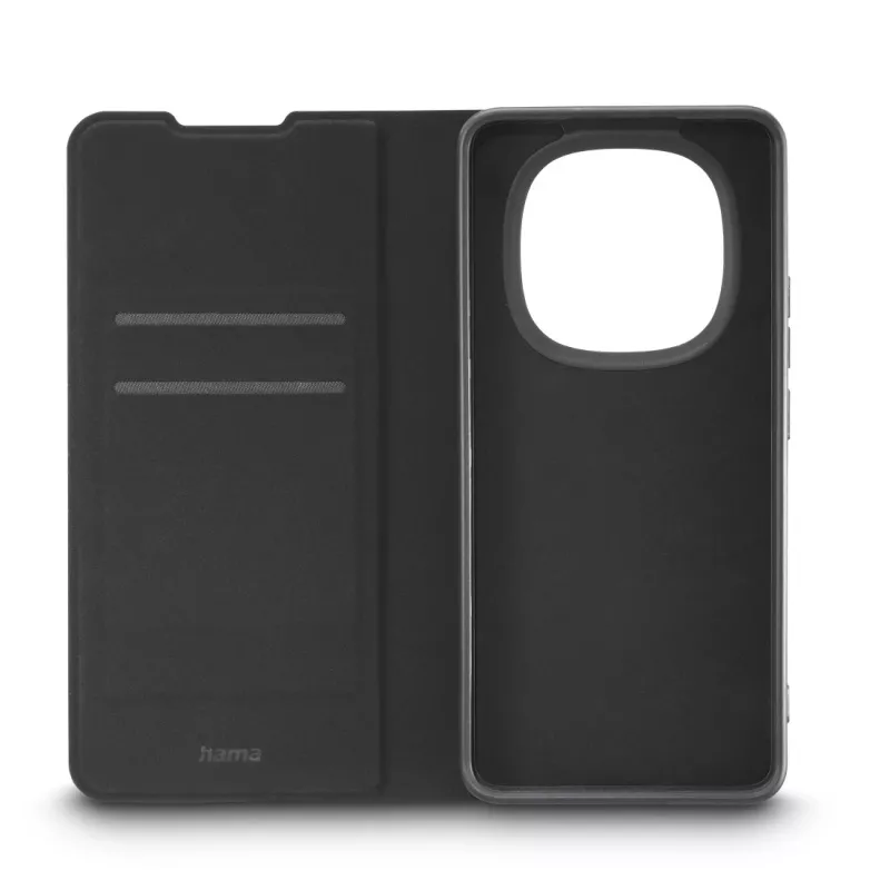 Etui folio na telefon HAMA Daily Protect do Redmi Note 15 (6,77 cala) — czarne, 2 kieszenie na karty, podstawka biurkowa