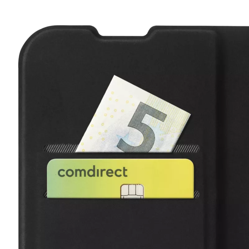 Etui folio na telefon HAMA Daily Protect do Redmi Note 15 (6,77 cala) — czarne, 2 kieszenie na karty, podstawka biurkowa