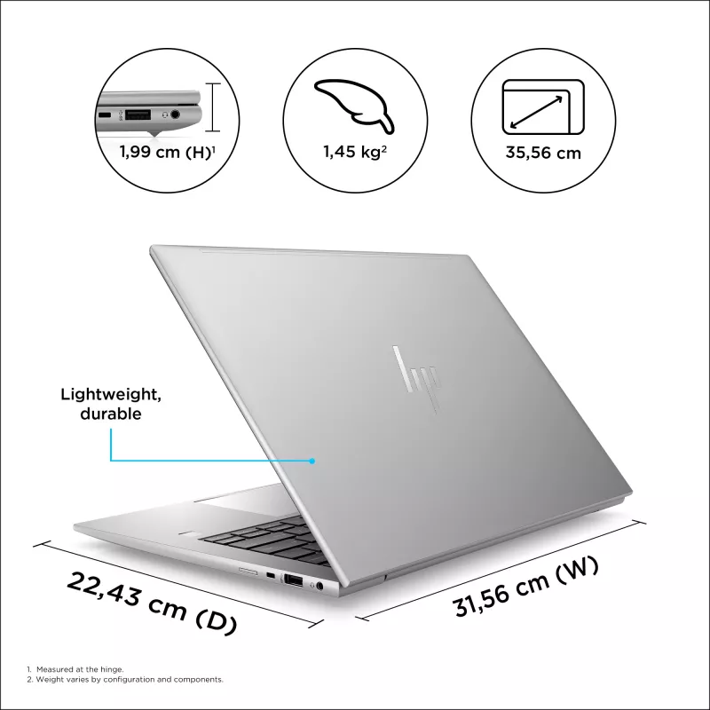 Mobilna stacja robocza HP ZBook Firefly G10 14 cali Intel Core i7 16 GB RAM 1 TB SSD NVIDIA RTX A500 Windows 11 Pro