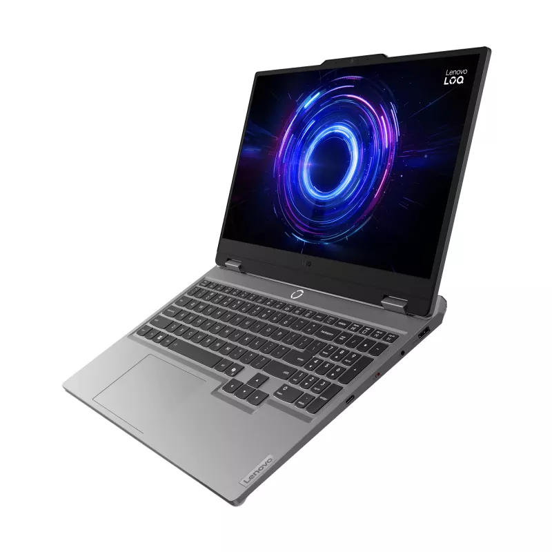 Lenovo LOQ 15IRX10 Intel® Core™ i7 i7-13650HX Laptop 39,6 cm (15,6 cala) Full HD 16 GB DDR5-SDRAM 1 TB SSD NVIDIA GeForce RTX 5070 Wi-Fi 6 (802.11ax) Windows 11 Home Niemiecki Szary