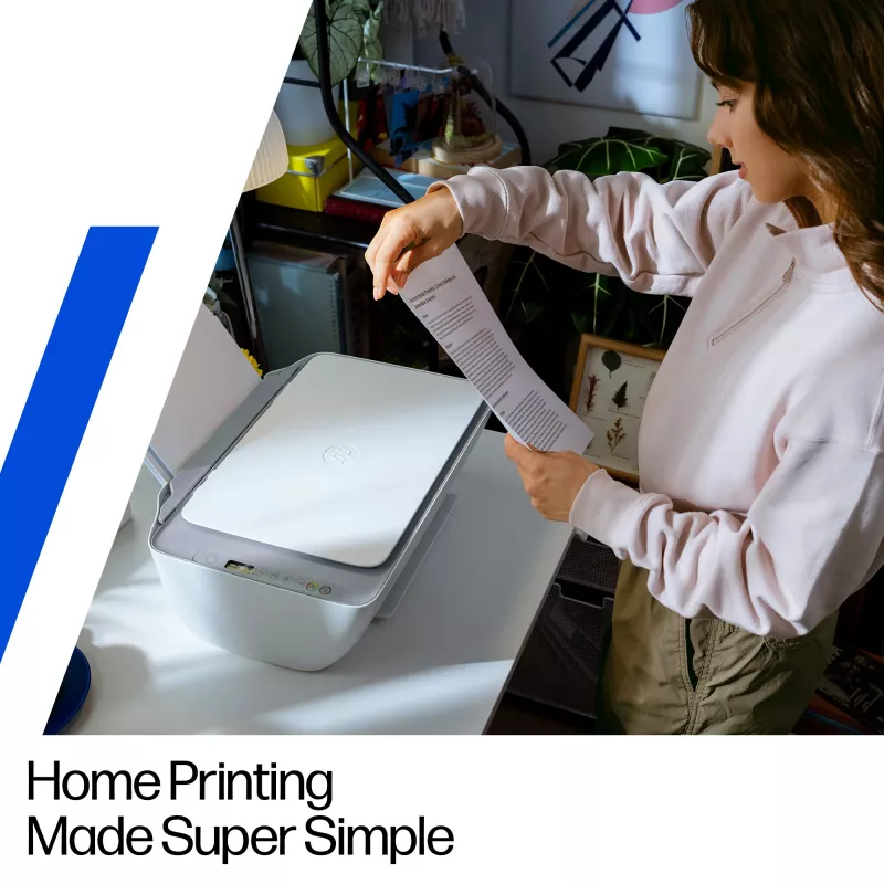 HP DeskJet 2922 Wireless All-in-One Color Printer, Thermal inkjet, Colour printing, 4800 x 1200 DPI, Colour copying, A4, biały