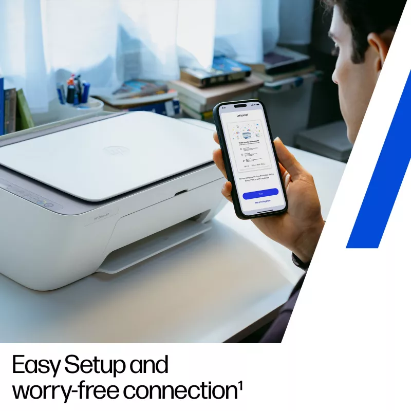 HP DeskJet 2922 Wireless All-in-One Color Printer, Thermal inkjet, Colour printing, 4800 x 1200 DPI, Colour copying, A4, biały