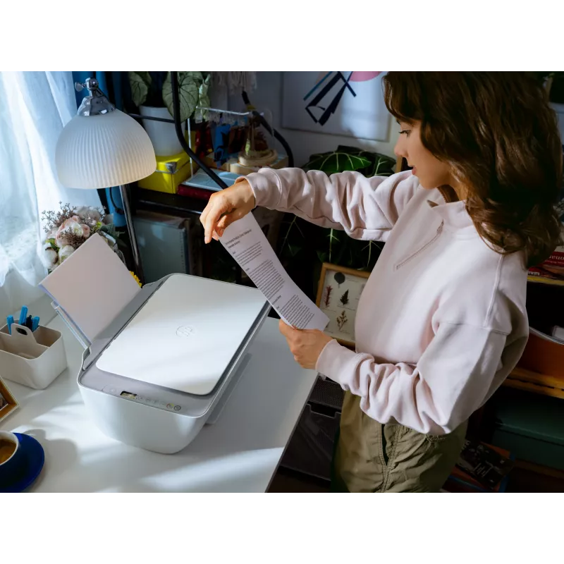HP DeskJet 2922 Wireless All-in-One Color Printer, Thermal inkjet, Colour printing, 4800 x 1200 DPI, Colour copying, A4, biały