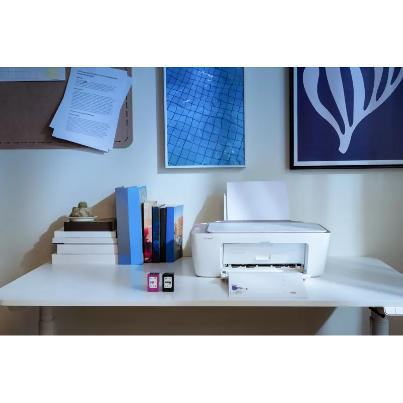 HP DeskJet 2922 Wireless All-in-One Color Printer, Thermal inkjet, Colour printing, 4800 x 1200 DPI, Colour copying, A4, biały