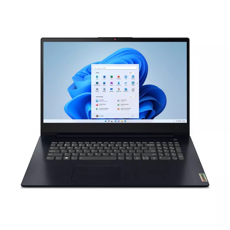 Lenovo IdeaPad 3 17ABA7 AMD Ryzen™ 5 5625U Laptop 43,9 cm (17,3 cala) Full HD 16 GB DDR4-SDRAM 512 GB SSD Wi-Fi 6 (802.11ax) Windows 11 Home niemiecki niebieski
