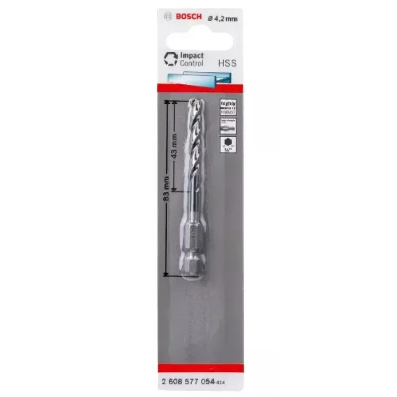 Wiertło kręte Bosch HSS 4,2 mm