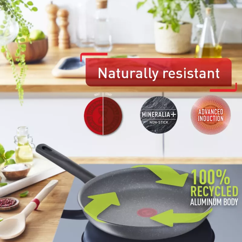 Patelnia uniwersalna Tefal Healthy Chef G15002 Okrągła 20 cm Szara