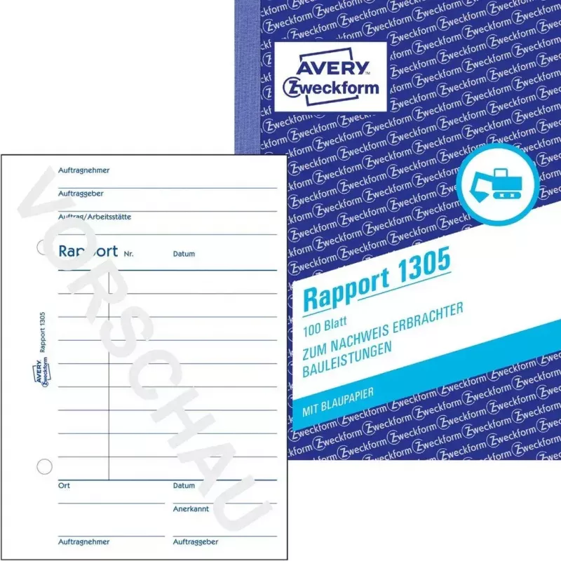 Formularz/książka rachunkowa A6 Avery 1305