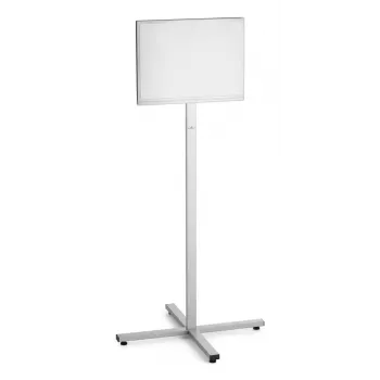 Stojak informacyjny Durable 502957 A3 stal nierdzewna, 638×638×1420 mm, antracyt/szary