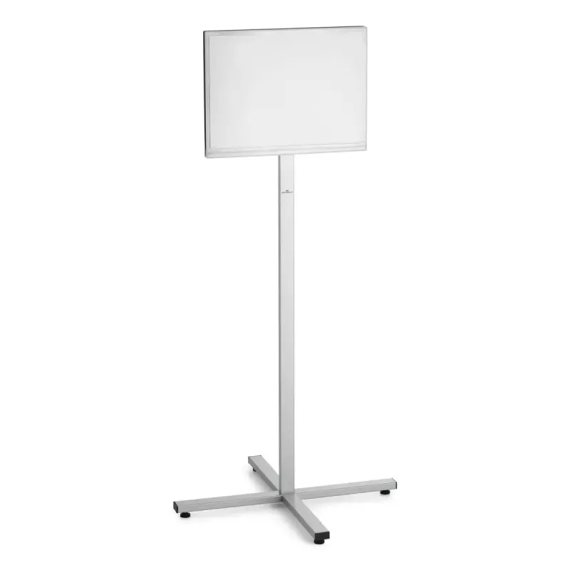 Stojak informacyjny Durable 502957 A3 stal nierdzewna, 638×638×1420 mm, antracyt/szary
