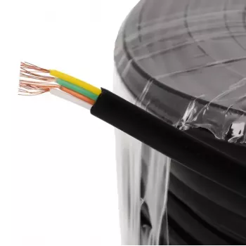 Kabel telefoniczny Helos 014864 50 m Czarny