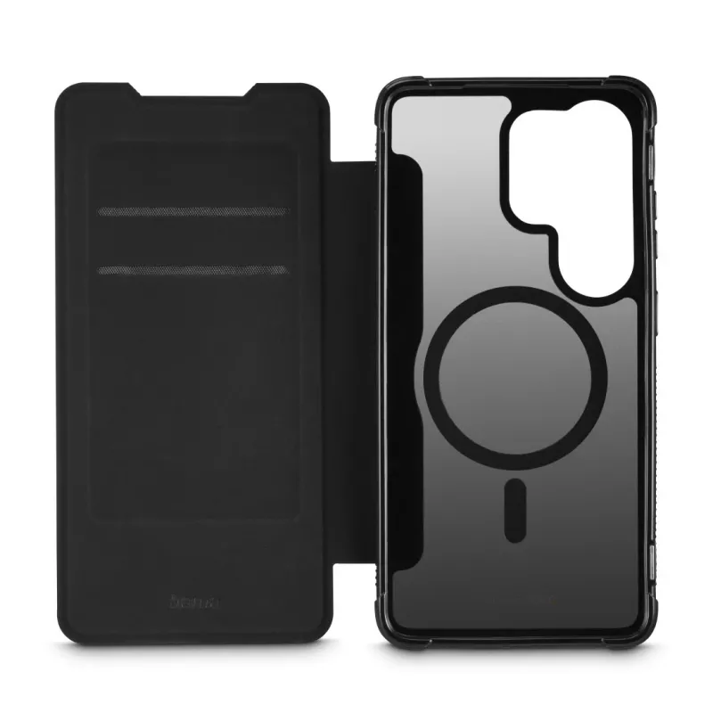 Etui HAMA z klapką do Samsung Galaxy S26 Ultra — Extreme Protect, 17,5 cm (6,9 cala), czarne, 2 kieszenie na karty