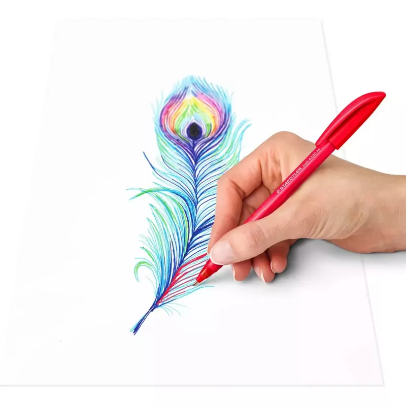 Klipsowany chowany długopis Staedtler Ball 4320 Wielokolorowy 10 szt.