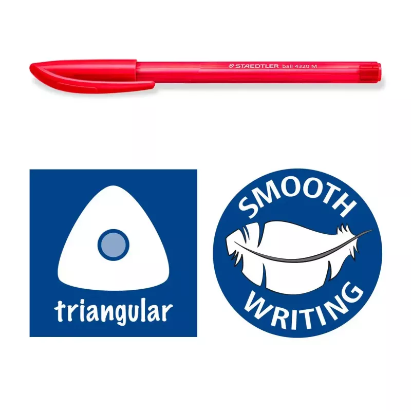 Klipsowany chowany długopis Staedtler Ball 4320 Wielokolorowy 10 szt.