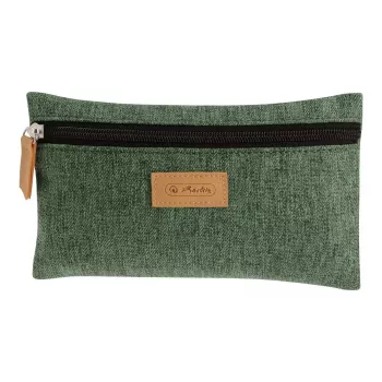 Miękki piórnik Herlitz GREENline Poliester Zielony Szary 210x15x123 mm