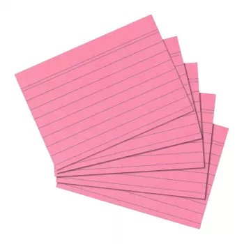Fiszki Herlitz 10835890 Różowe 100 szt.