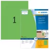Samoprzylepne etykiety do drukarek HERMA Kolorowe Etykiety A4 210x297 mm zielony papier matowy 100 szt.