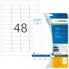 Etykiety atramentowe HERMA A4 45,7x21,2 mm białe papier mat 1200 szt.