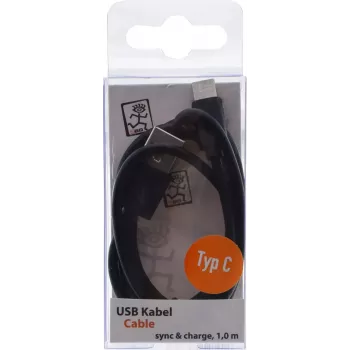 Kabel USB 2GO 795782 1m USB B USB C Czarny USB 3.2 Gen 1