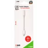 Kabel audio 2GO 797140 0,1 m 3,5 mm Lightning biały