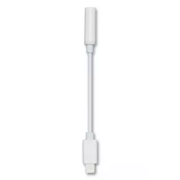 Kabel audio 2GO 797140 0,1 m 3,5 mm Lightning biały