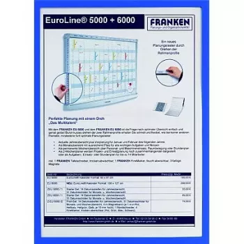 Magnetyczna ramka A3 Franken ITSA3M 03 niebieska