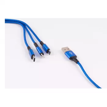 Kabel USB ShiverPeaks BS14-50071 1,2 m USB A/USB C na Micro-USB B niebieski