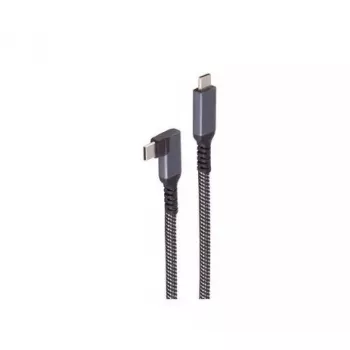 Kabel USB C do USB C ShiverPeaks BS14-75017, USB 3.2 Gen 2 (10 Gbit/s), 2 m, czarny/biały