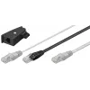 Kabel sieciowy Goobay 95286 3m U/FTP (STP) Czarny Szary