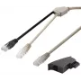 Kabel sieciowy Goobay 95286 3m U/FTP (STP) Czarny Szary