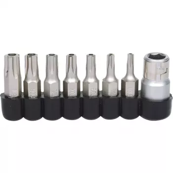 Zestaw końcówek wkrętakowych ks tools 911.1480 8 szt. niklowany 25 mm trzpień 1/4 cala DIN 3126 ISO 1173 E 6,3