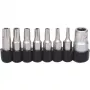 Zestaw końcówek wkrętakowych ks tools 911.1480 8 szt. niklowany 25 mm trzpień 1/4 cala DIN 3126 ISO 1173 E 6,3