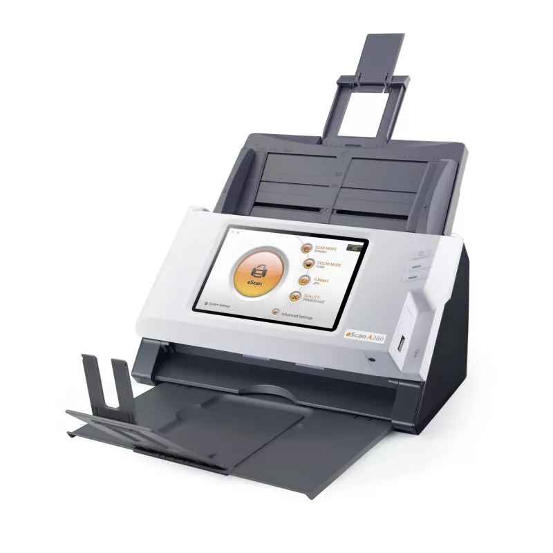 Plustek eScan A280 Essential skaner ADF 600 x 600 DPI A4 Czarny, Biały