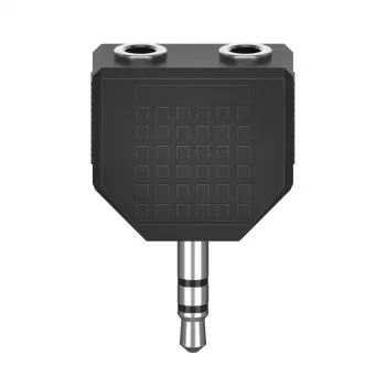 Rozgałęźnik audio Hama 00305036 Czarny 3,5 mm na 2 x 3,5 mm