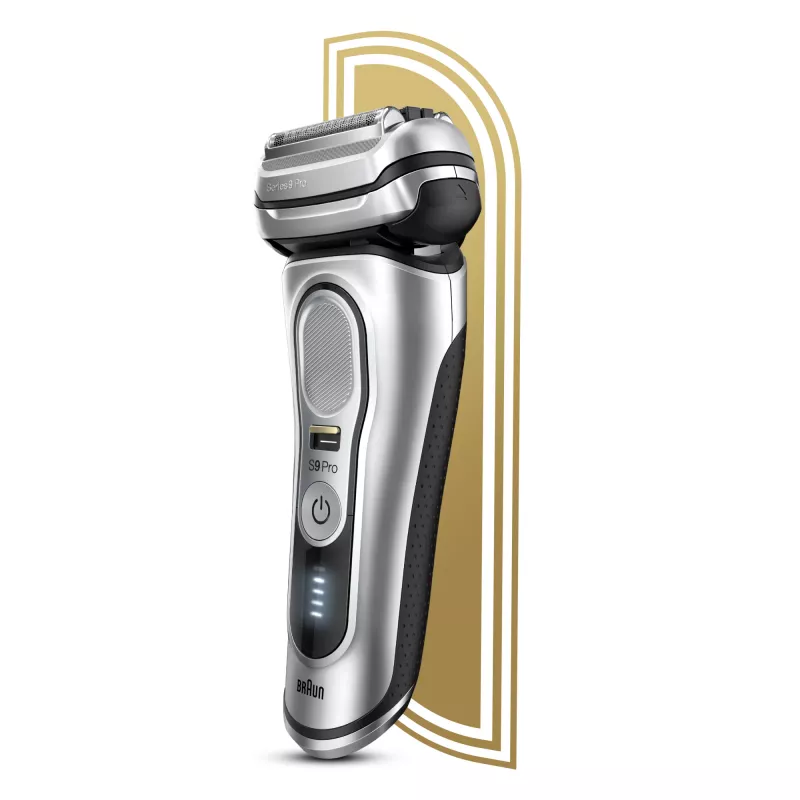 Golarka Braun Series 9 Pro 81744531, męska, foliowa, trymer, srebrna