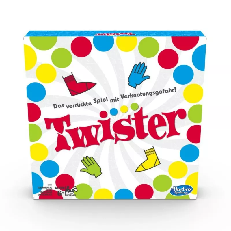 Hasbro Gaming Twister, gra Twister, od 6 lat Hasbro Gaming Twister. Typ produktu: gra Twister, Zalecany wiek (min): 6 lat, Zalecany wiek (maks): 99 lat