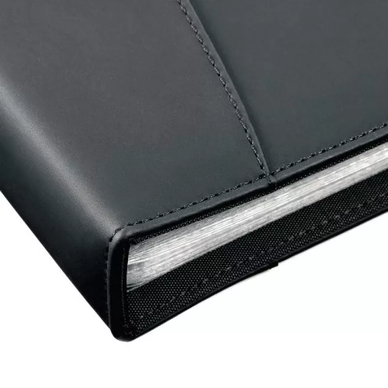 Rexel Soft Touch Smooth A4 książka prezentacyjna 24 Pocket Czarny, Czarny, 24 kieszeni, A4, 530 g, 237 mm, 324 mm