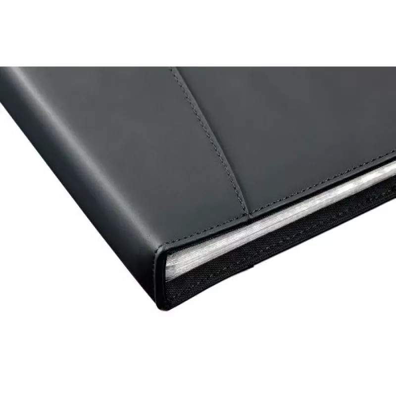 Rexel Soft Touch Smooth A4 książka prezentacyjna 24 Pocket Czarny, Czarny, 24 kieszeni, A4, 530 g, 237 mm, 324 mm