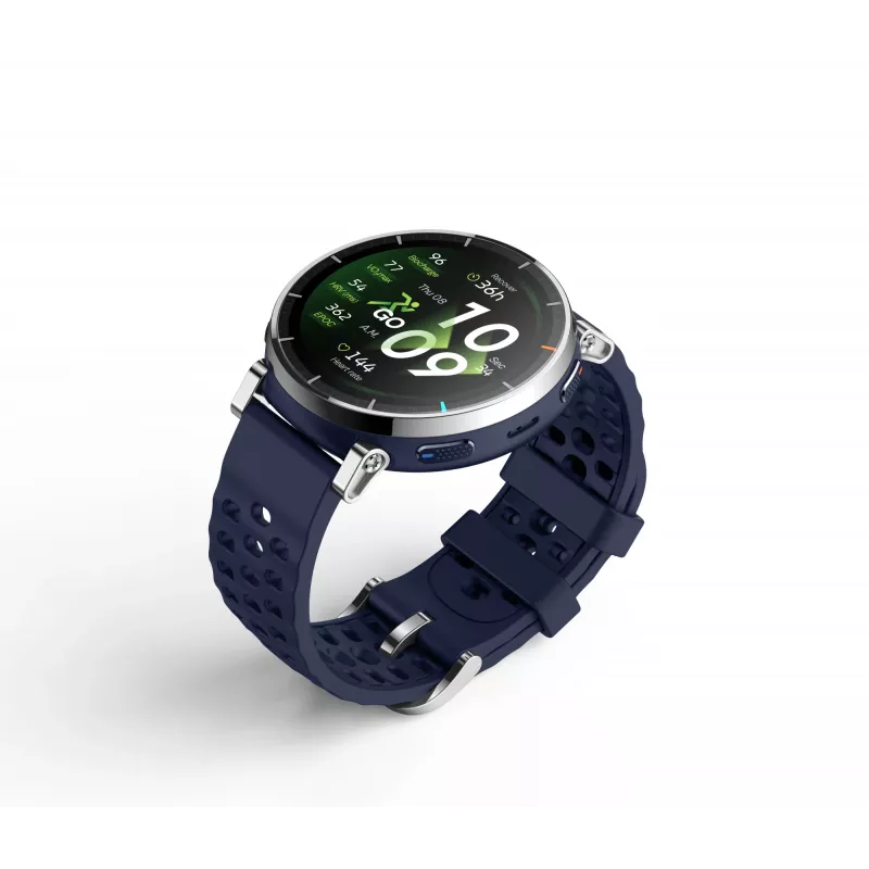 Smartwatch Amazfit W2558GL2N — 1.32 cala (3.35 cm) AMOLED 466×466 px, GPS, 365 mAh, pasek silikonowy (niebieski)