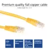 ACT Żółty 5-metrowy kabel krosowy U/UTP CAT6 ze złączami RJ45