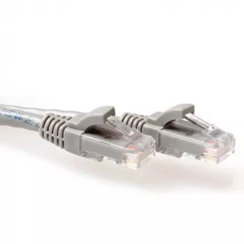 ACT szary 5-metrowy kabel krosowy U/UTP CAT6 z bezzaczepową wtyczką i złączami RJ45