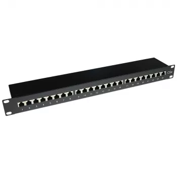 ACT Patchpanel CAT5E ekranowany 24 porty z osłoną
