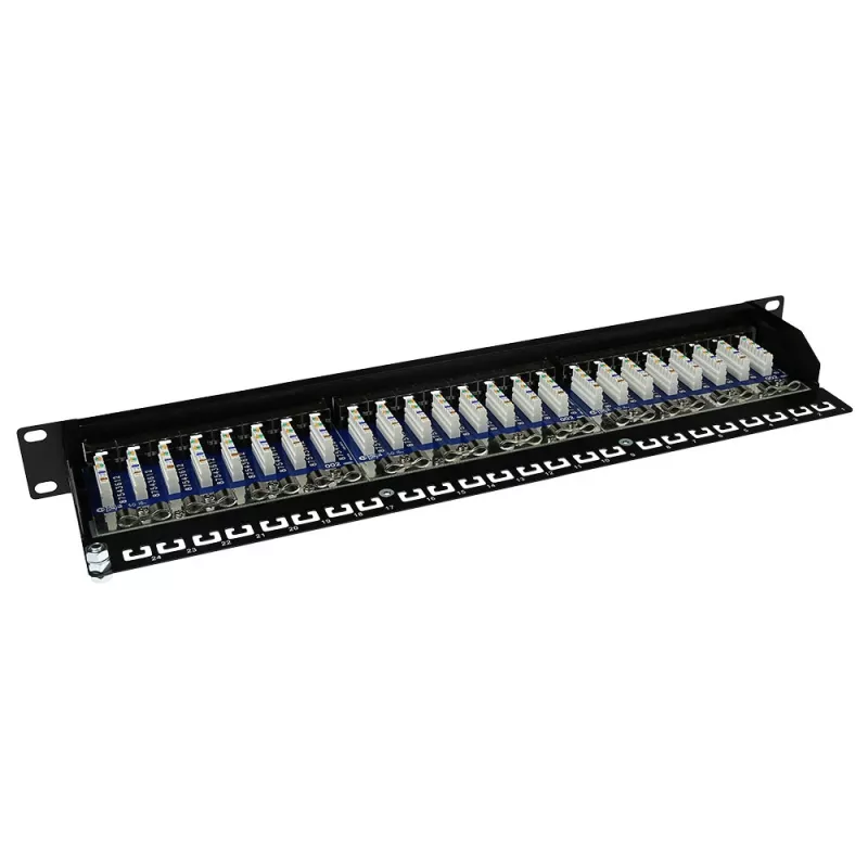 ACT Patchpanel CAT5E ekranowany 24 porty z osłoną