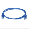 ACT niebieski kabel krosowy 7 metrów LSZH U/UTP CAT6 slimline do centrów danych z wtykami RJ-45 bez zaczepów