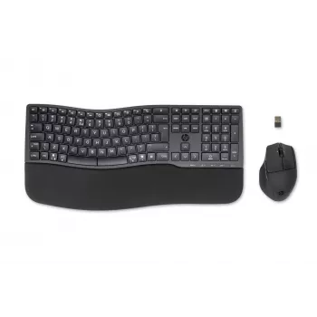 HP 680 Comfort Dual-Mode klawiatura and mysz Combo, Full-size (100%), Wireless, RF Wireless + Bluetooth, QWERTY, Czarny, mysz included